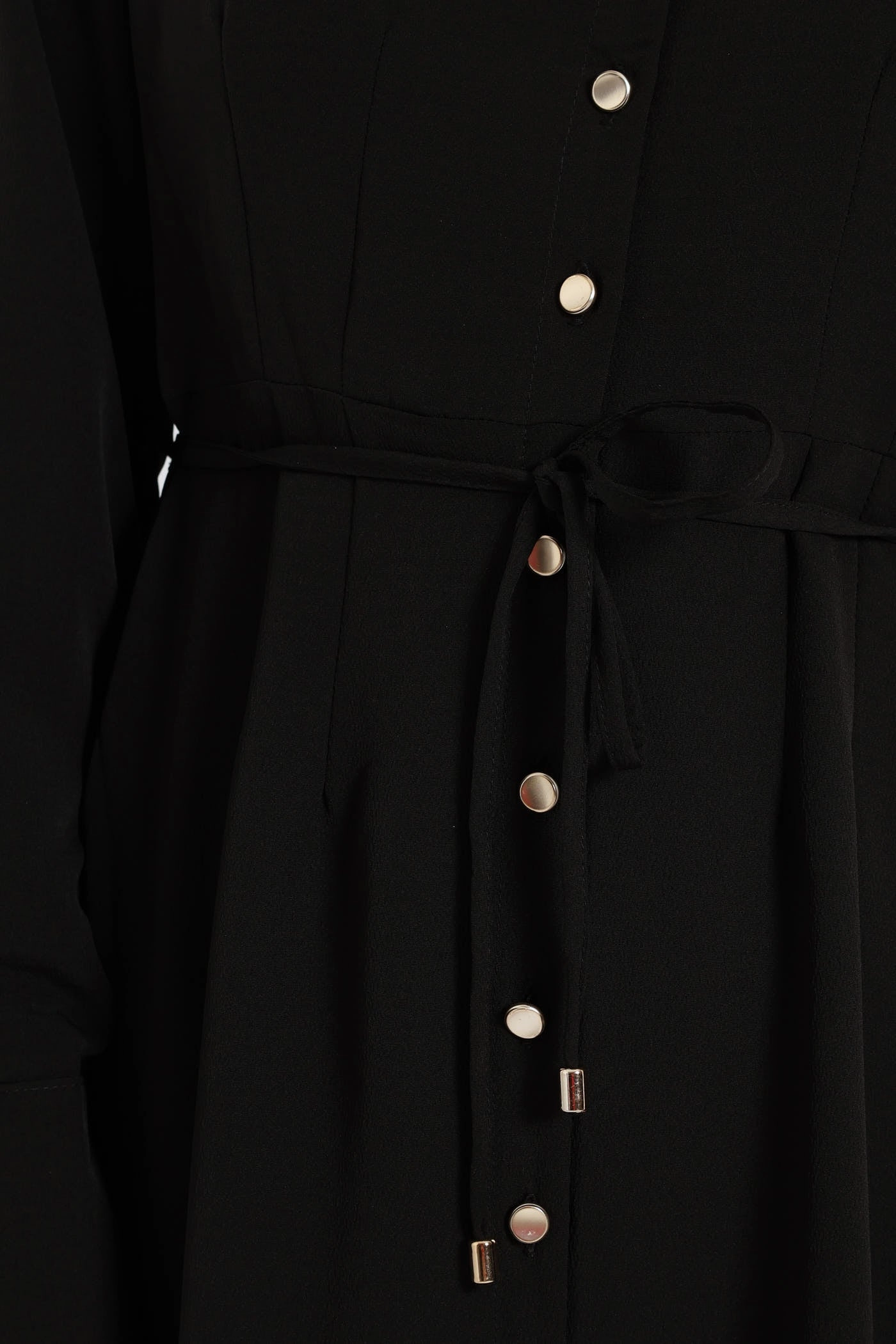 Fresh Look Sporty Look Darted Waisted Midi Shirt Dress - Black