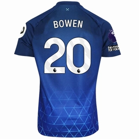 Anti Snag Surface Umbro West Ham Jarrod Bowen Third Jersey w/ EPL   No Room For Racism Patches 23/24 (Navy/Sky Blue)