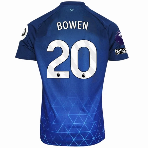 Breathe Fit Workout Fit Umbro West Ham Jarrod Bowen Third Jersey w/ EPL   No Room For Racism Patches 23/24 (Navy/Sky Blue)