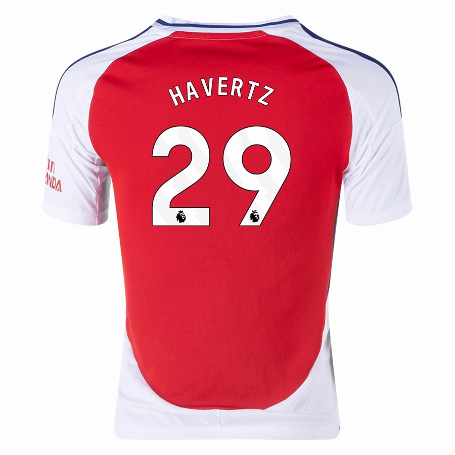 Anti Fade Technology adidas Youth Arsenal Kai Havertz Home Jersey 24/25 (Better Scarlet/White)