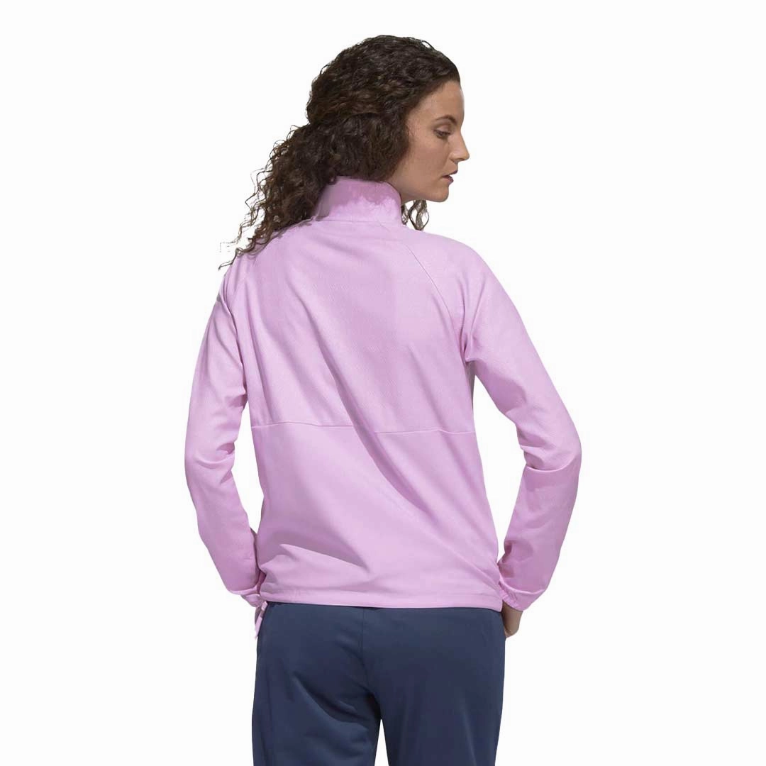 adidas - Women's Embossed 1/4 Snap Pullover (HG6992) Zero Slip Inner Layer