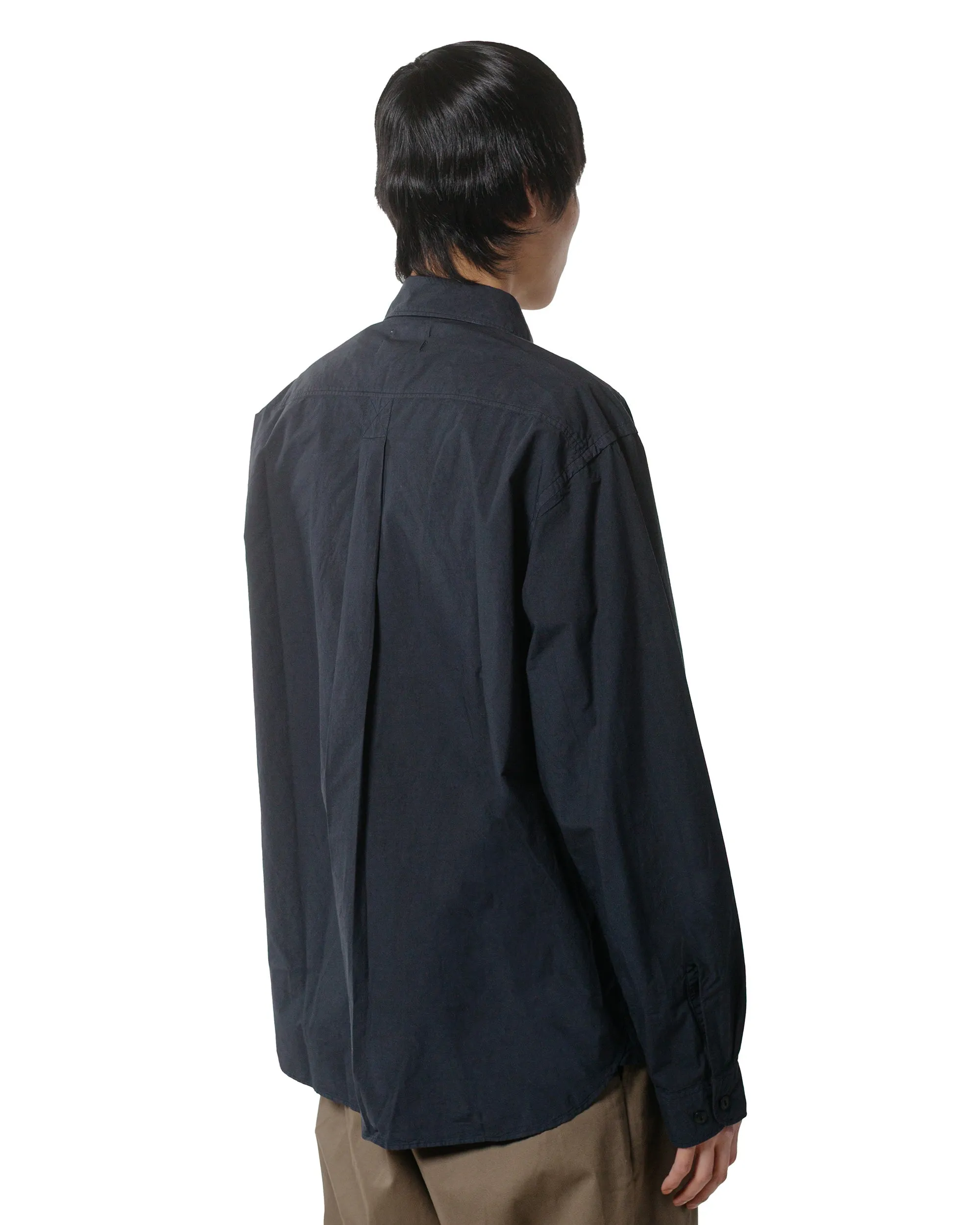 Merz B. Schwanen SHIRT01 Unisex Cotton Poplin Shirt Charcoal Sustainable production