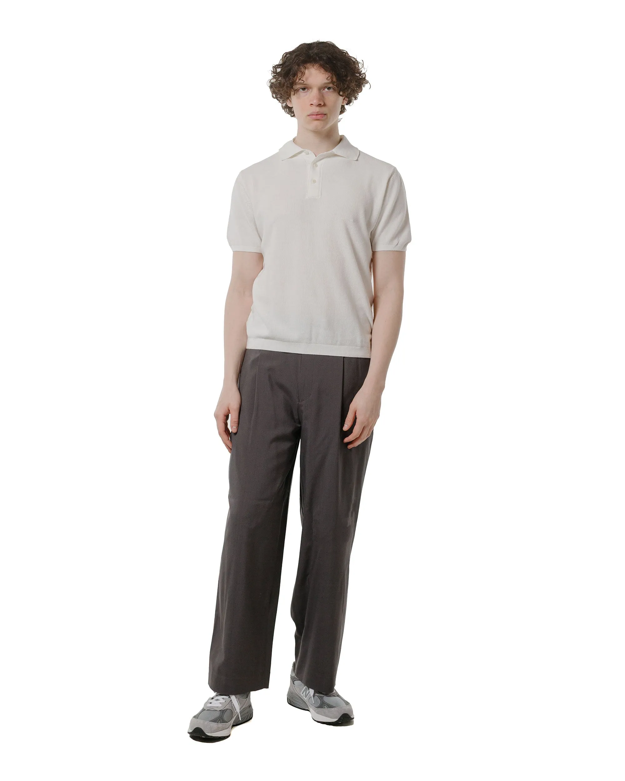 Merz B. Schwanen KPLP02 Knitted Polo White Stylish Design Party Ready