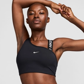 Pro Swoosh Women's Asymmetrical Medium-Support Padded Sports Bra Seamless Feel