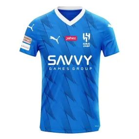 Puma - Kids' (Junior) Al Hilal SFC 23/24 Home Replica Jersey (776969 01) Multi Panel Design Anti Pilling Technology