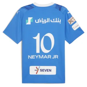 Moisture Management Technology Smart Wear Puma Mens Al Hilal Neymar Jr. Home Jersey 23/24 (Ignite Blue/Clyde Royal)