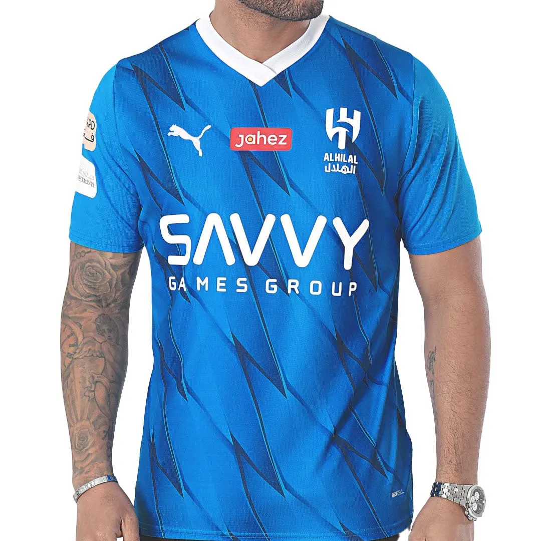 Breathe Easy Breathable mesh lining Puma - Men's Al Hilal SFC 23/24 Home Replica Jersey (776967 01)