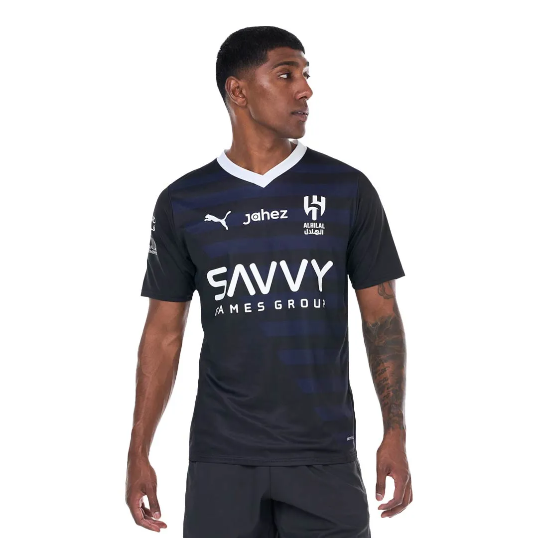 Puma - Men's Al Hilal SFC 23/24 Third Replica Jersey (776978 03) Active Wear Flex Ribbed Cuffs