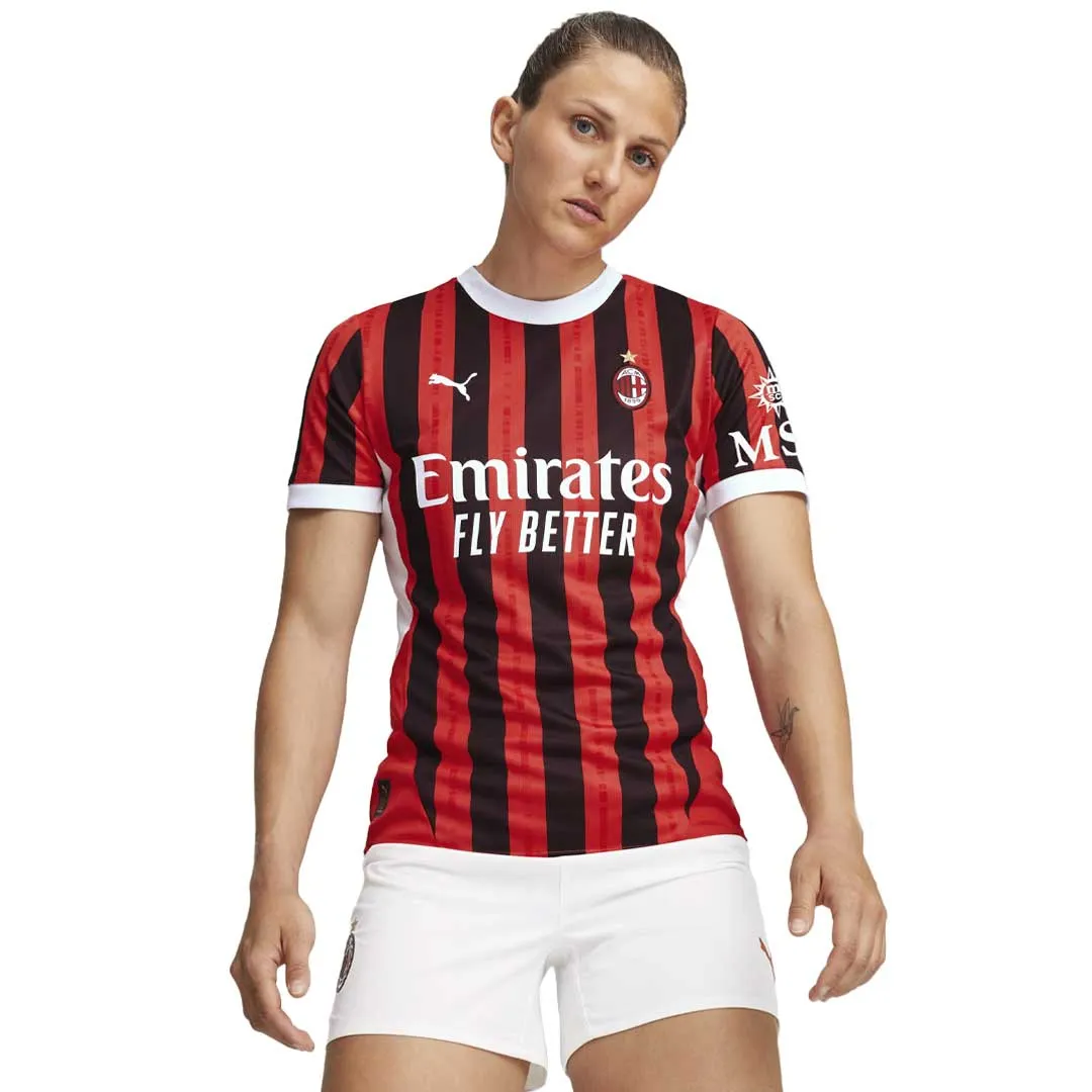 subtle style Mesh Ventilation Panels Puma - Women's AC Milan 24/25 Replica Home Jersey (774980 01)