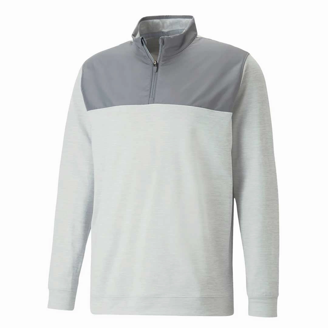 Puma - Men's Cloudspun Colorblock 1/4 Zip Sweater (537463 02) Energy Comfort Eco Friendly Recycled Material