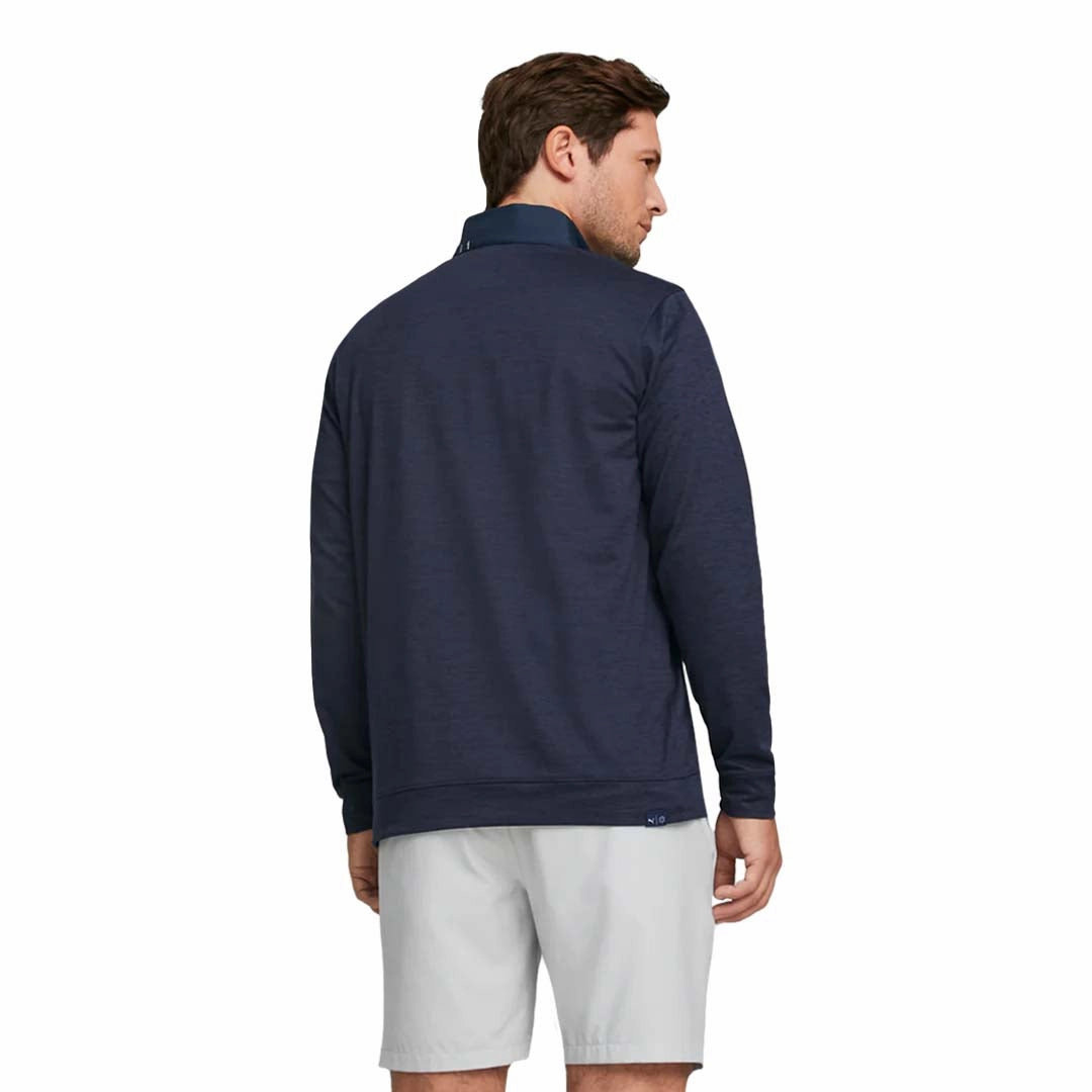 Puma - Men's Cloudspun Colorblock 1/4 Zip Sweater (537463 03) Aerodynamic Cut Breathable Base