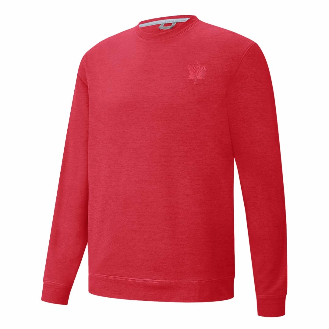 Compact Knit Texture Puma - Men's Cloudspun Maple Crewneck (536232 03)