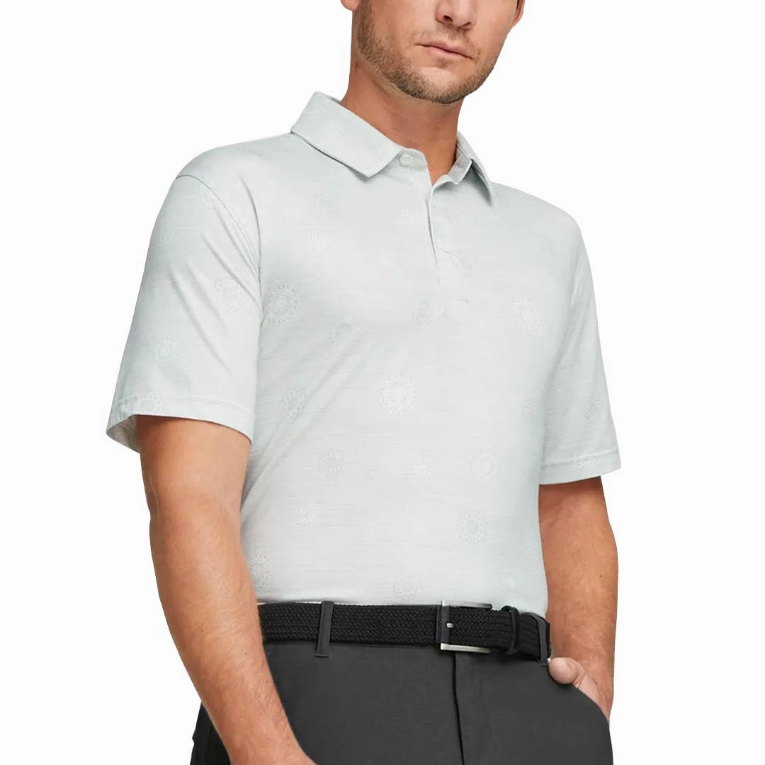 Puma - Men's Cloudspun Wheels Polo (537460 01) Fade Resistant Finish Mesh Ventilation Panels