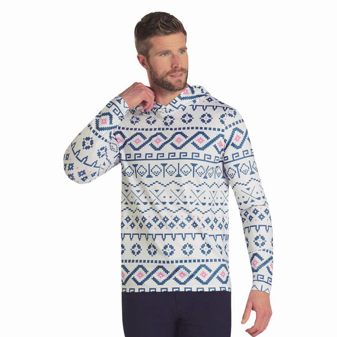 Puma - Men's Fair Isle Hoodie (627641 01) Compact Storage Packability