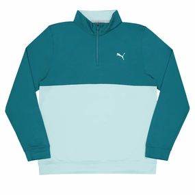 Easy Flow Puma - Men's Gamer Colorblock 1/4 Zip Sweater (532985 24)