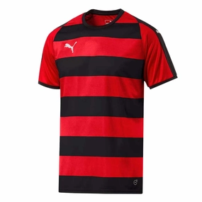 Anti Microbial Fiber Blend Soft Texture Puma - Men's Liga Hooped Jersey (703422 03)