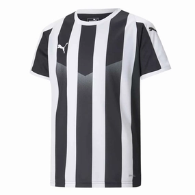Non Chafing Seam Placement Puma - Men's Liga Striped Jersey (703424 03)