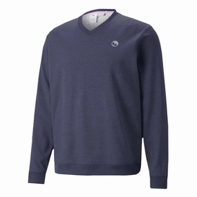 Layer Base Motion Flex Puma - Men's Puma x Arnold Palmer Cloudspun V-Neck Sweater (538760 02)