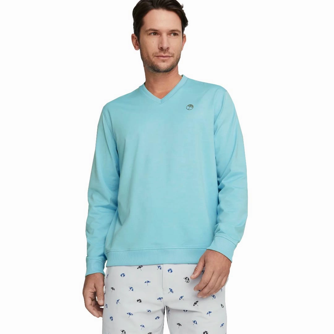 Hyper Fit Reflective Safety Detailing Puma - Men's Puma x Arnold Palmer Cloudspun V-Neck Sweater (538760 04)