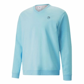 High Compression Knit Puma - Men's Puma x Arnold Palmer Cloudspun V-Neck Sweater (538760 04)