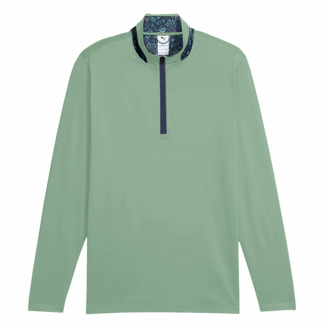 Focused Cut Layered construction Puma - Men's Puma x Liberty 1/4 Zip Pullover (621640 01)