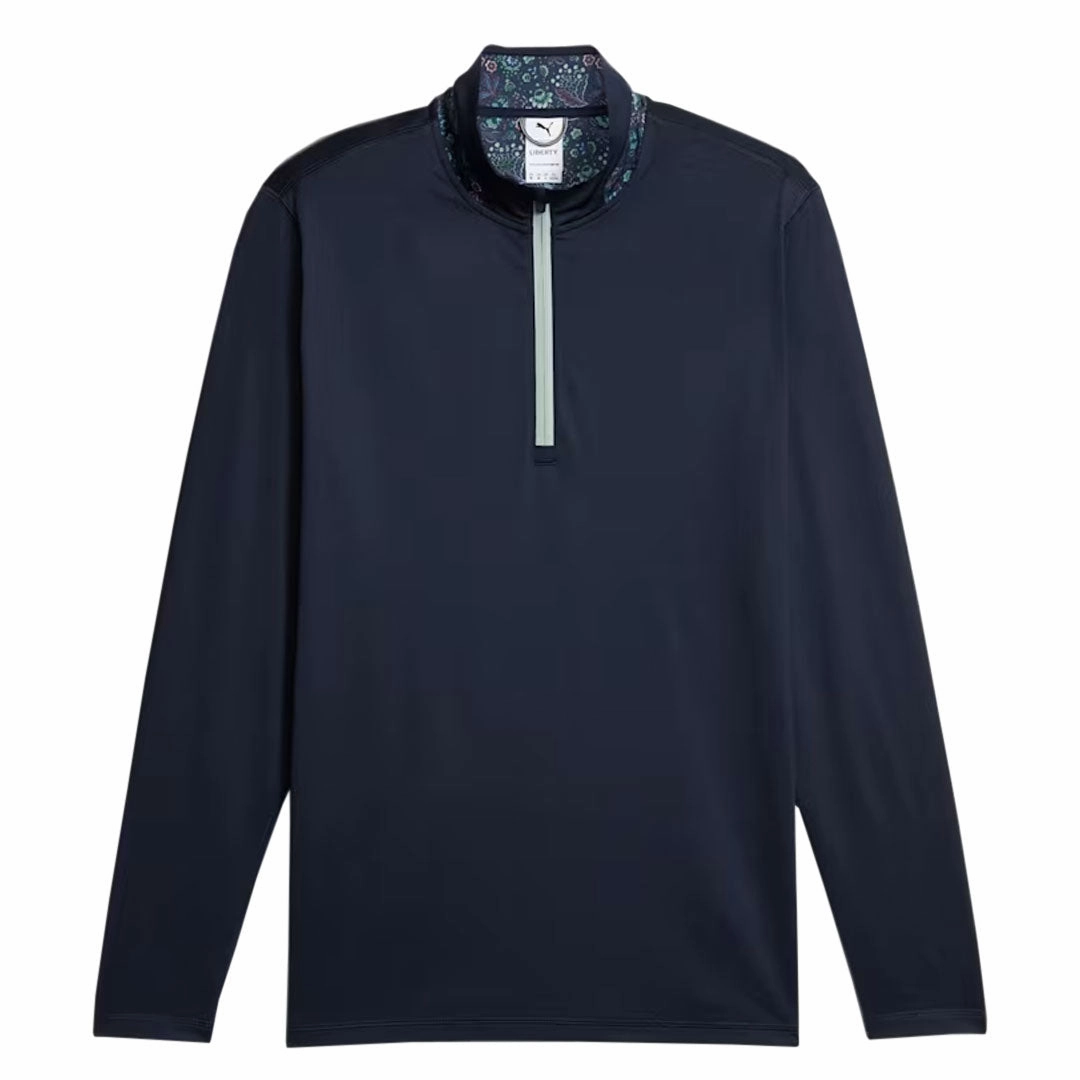 Cool Fit Flatlock Seams Puma - Men's Puma x Liberty 1/4 Zip Pullover (621640 02)
