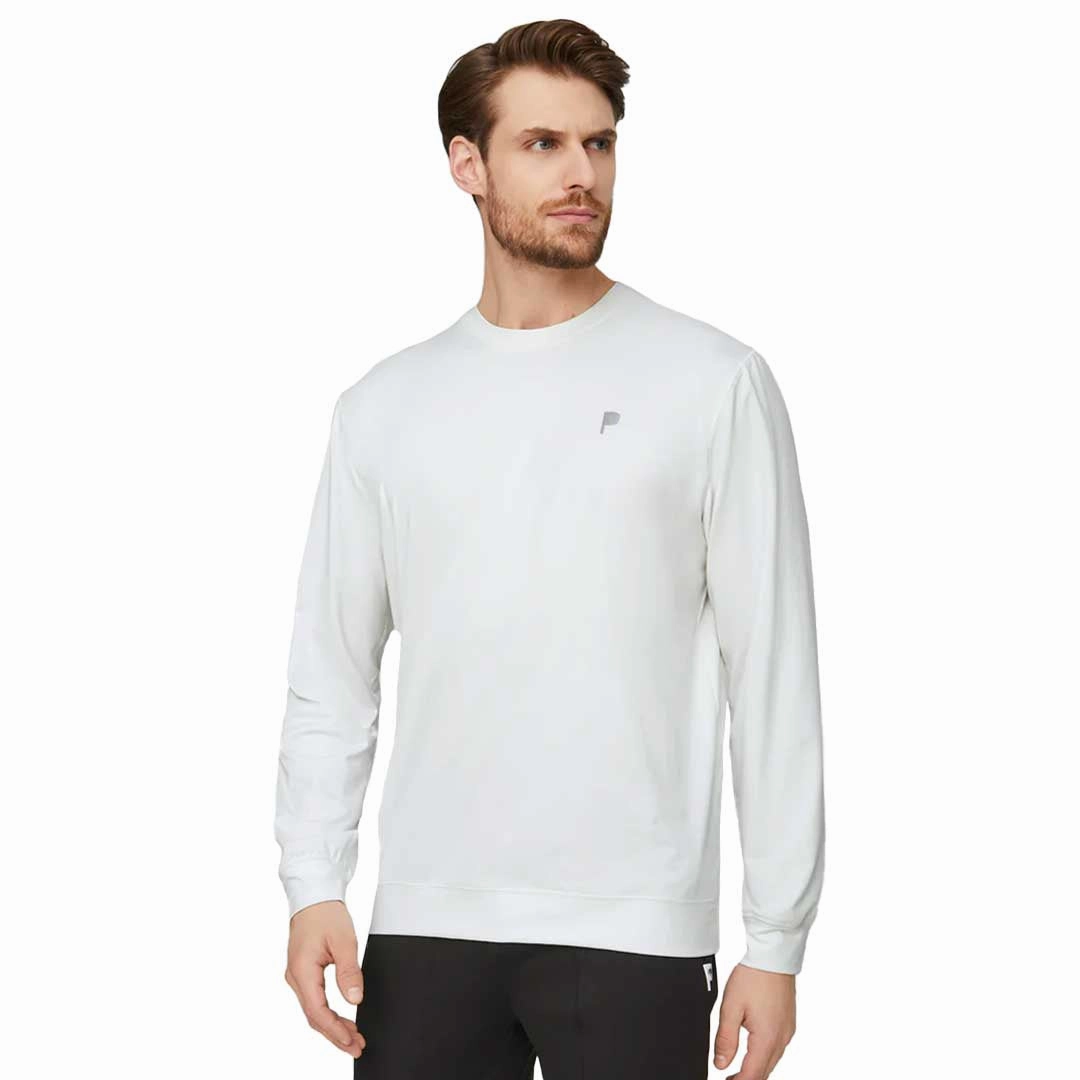 slim cut Air Flow Puma - Men's Puma x Palm Tree Crew Midweight Crewneck Golf Sweatshirt (539206 01)