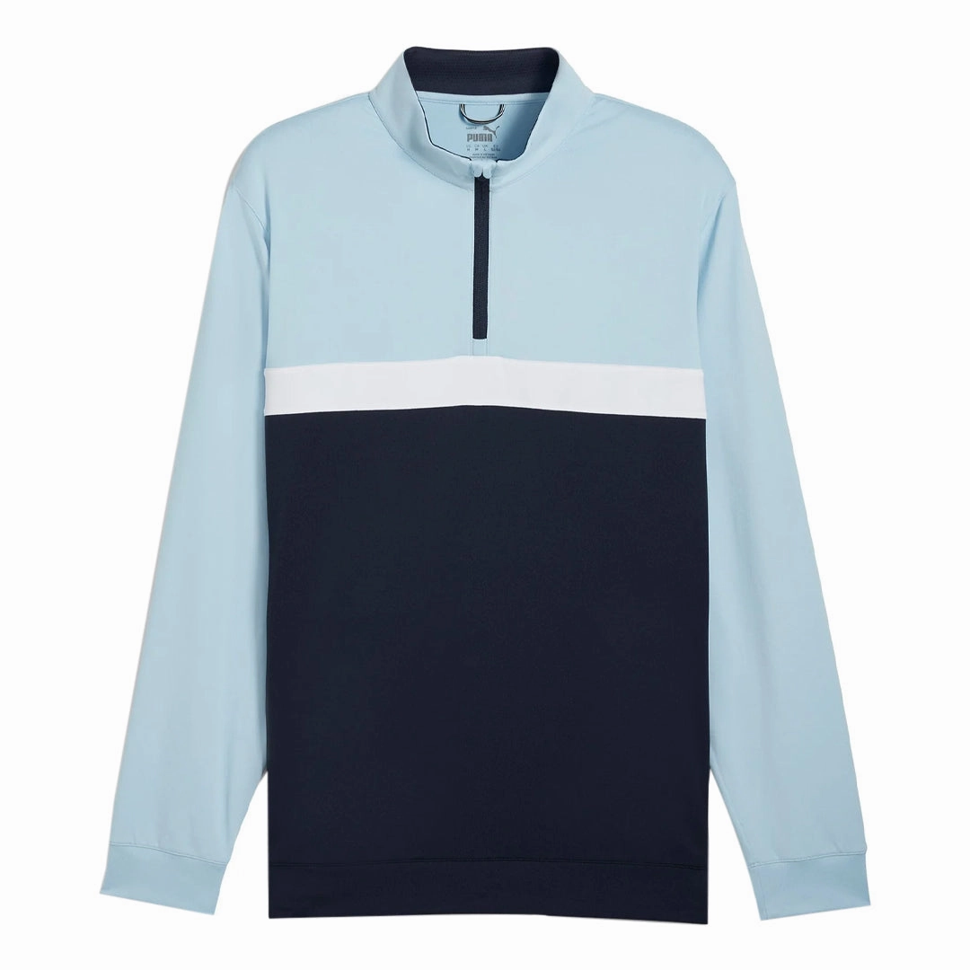 Weather Neutral Puma - Men's Pure Colourblock Golf 1/4 Zip Pullover (625887 11)