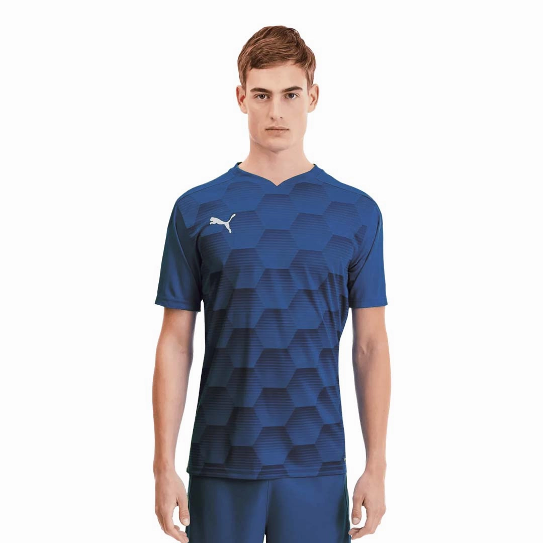 Active Design Friction Free Hemline Design Puma - Men's Teamfinal 21 Graphic Jersey (704150 06)