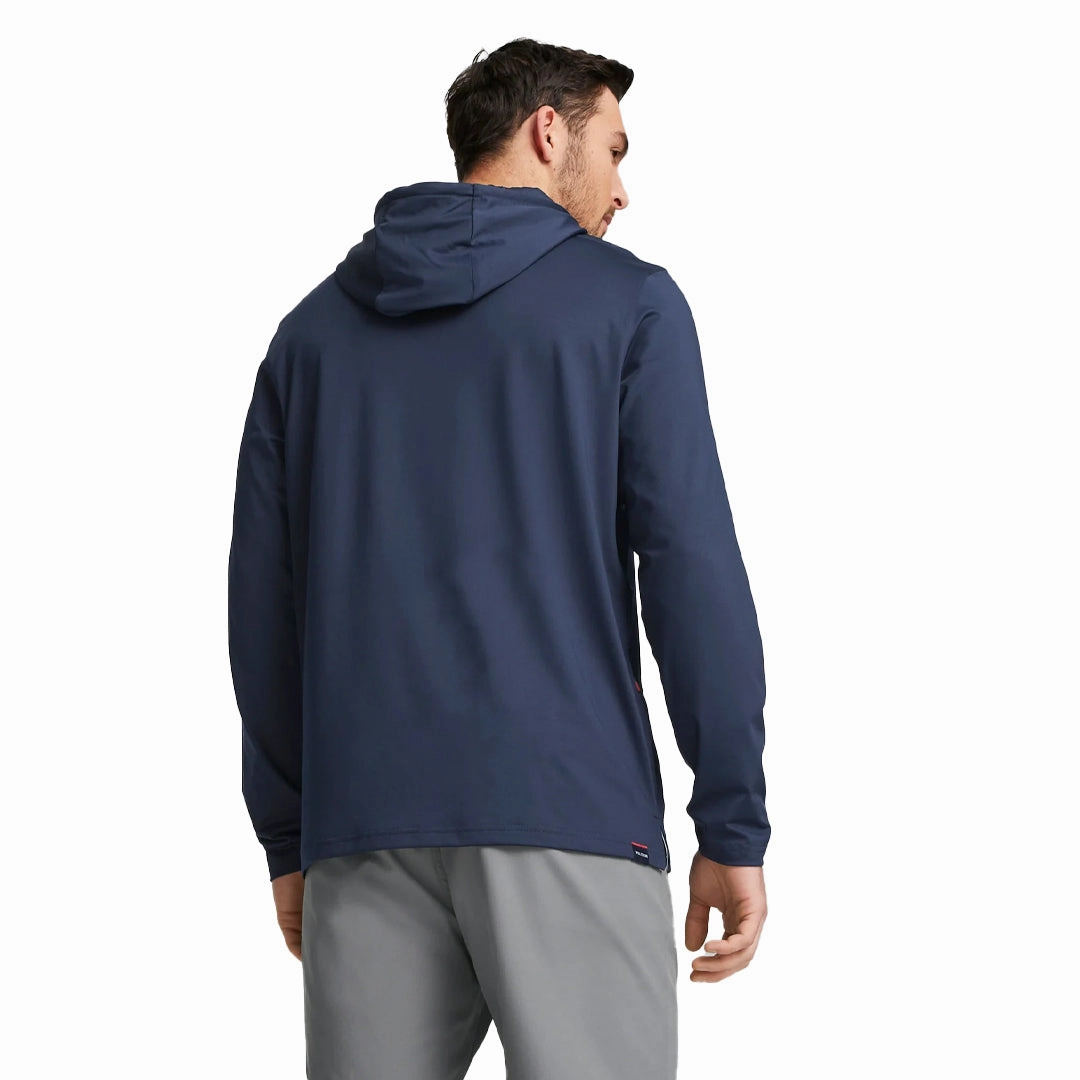 Puma - Men's Volition Stars And Bars Golf Hoodie (537474 01) Garment Dyed Finish