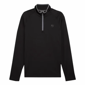 Puma - Men's Waffle Fleece 1/4 Zip Top (626982 01) Light Stretch