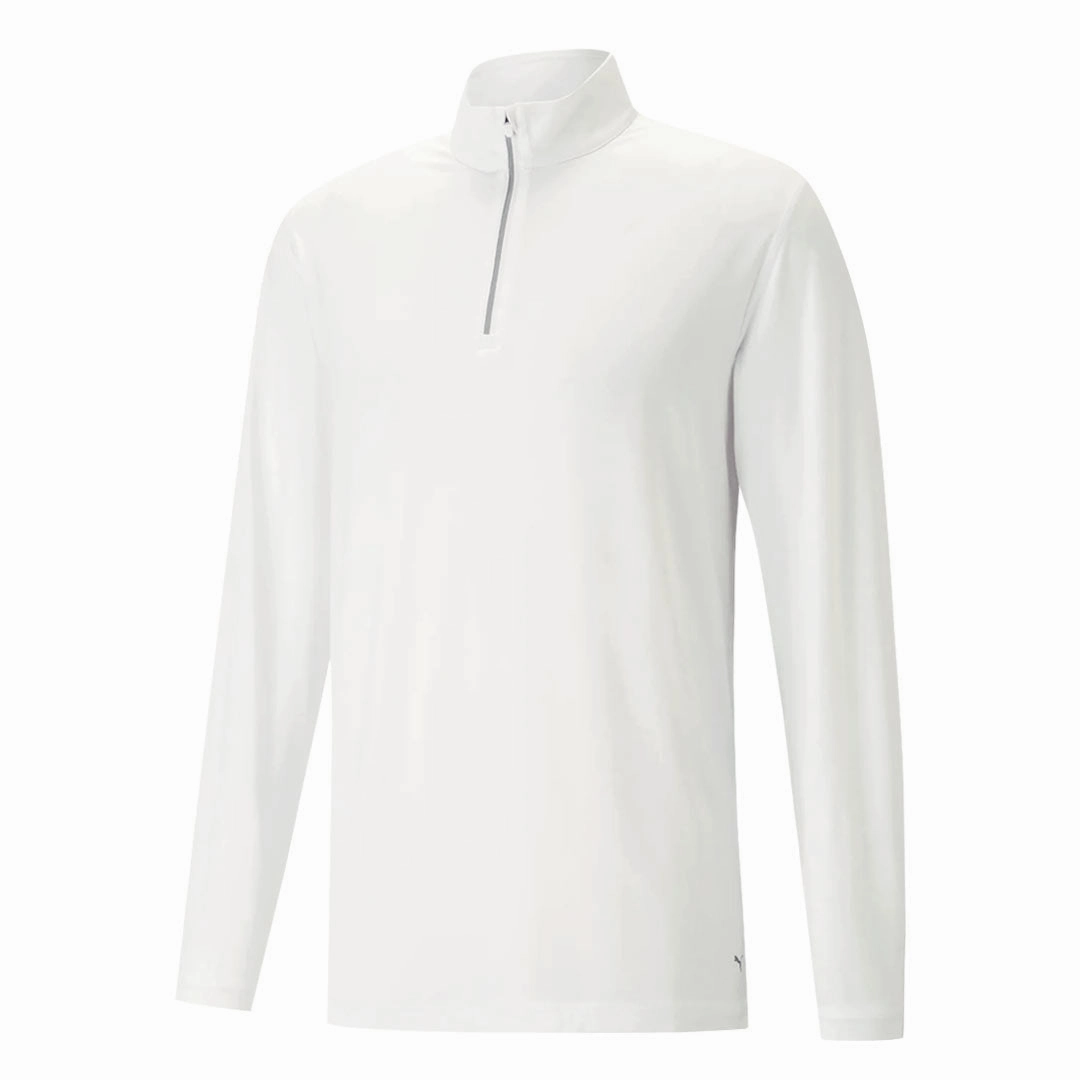 Puma - Men's YouV 1/4 Zip Sweater (539105 01) High Visibility Details dry surface