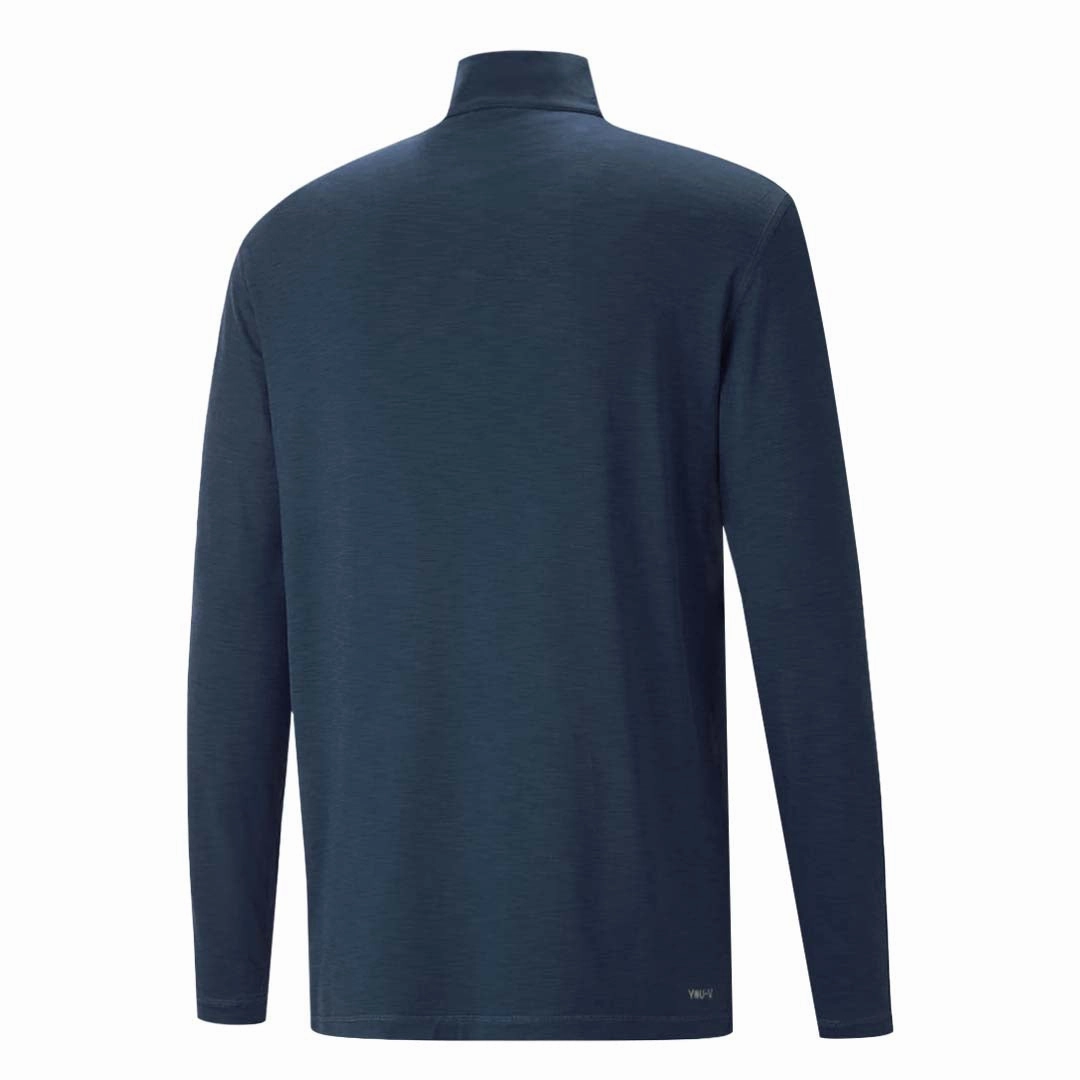Stretchable Knit Material Hygroscopic Fiber Blend Puma - Men's YouV 1/4 Zip Sweater (539105 03)