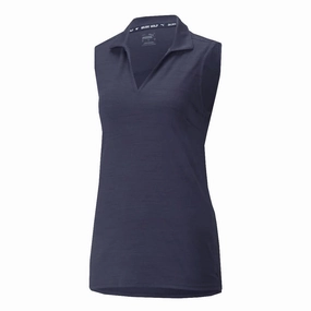 Clean Finish Training Clothes Puma - Women's Cloudspun Coast Sleeveless Polo (532992 03)