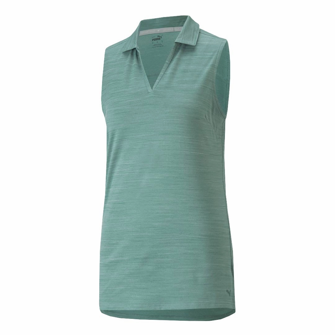 Puma - Women's Cloudspun Coast Sleeveless Polo (532992 18) Comfortable fit Modular Panel Layouts