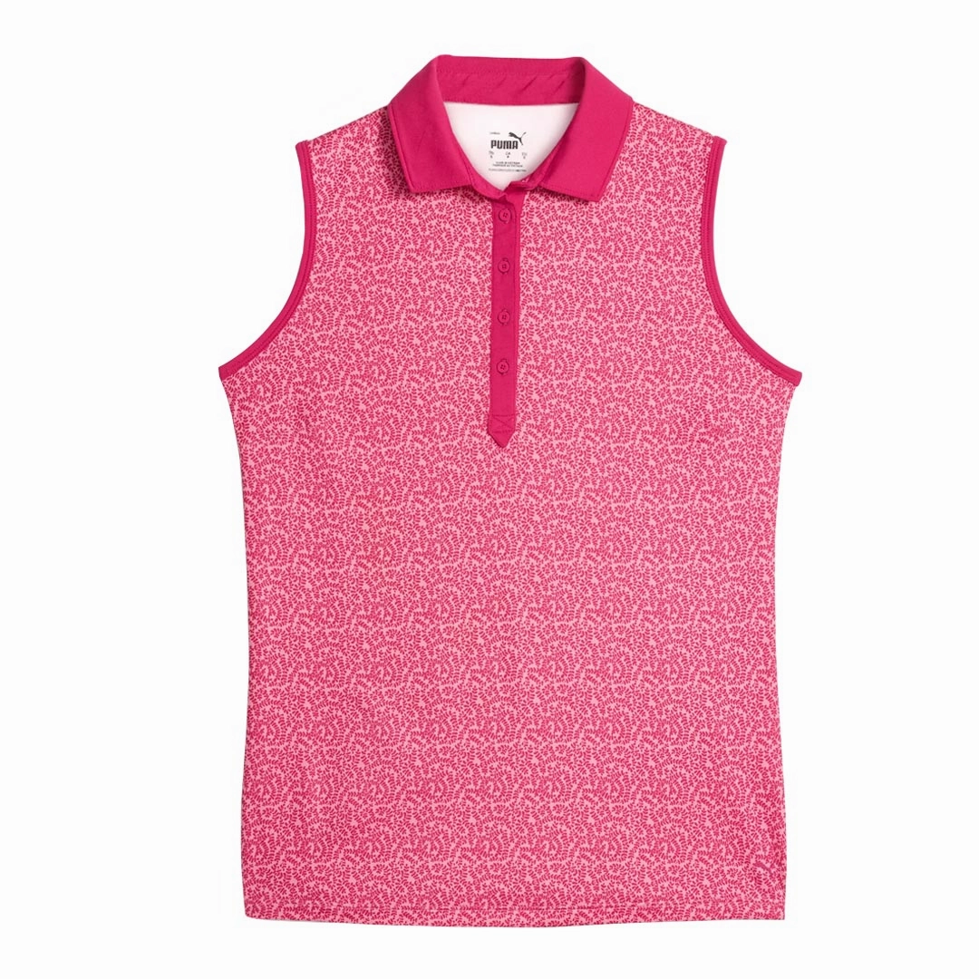 Puma - Women's CLOUDSPUN Valley Sleeveless Golf Polo (621636 04) Breathable mesh