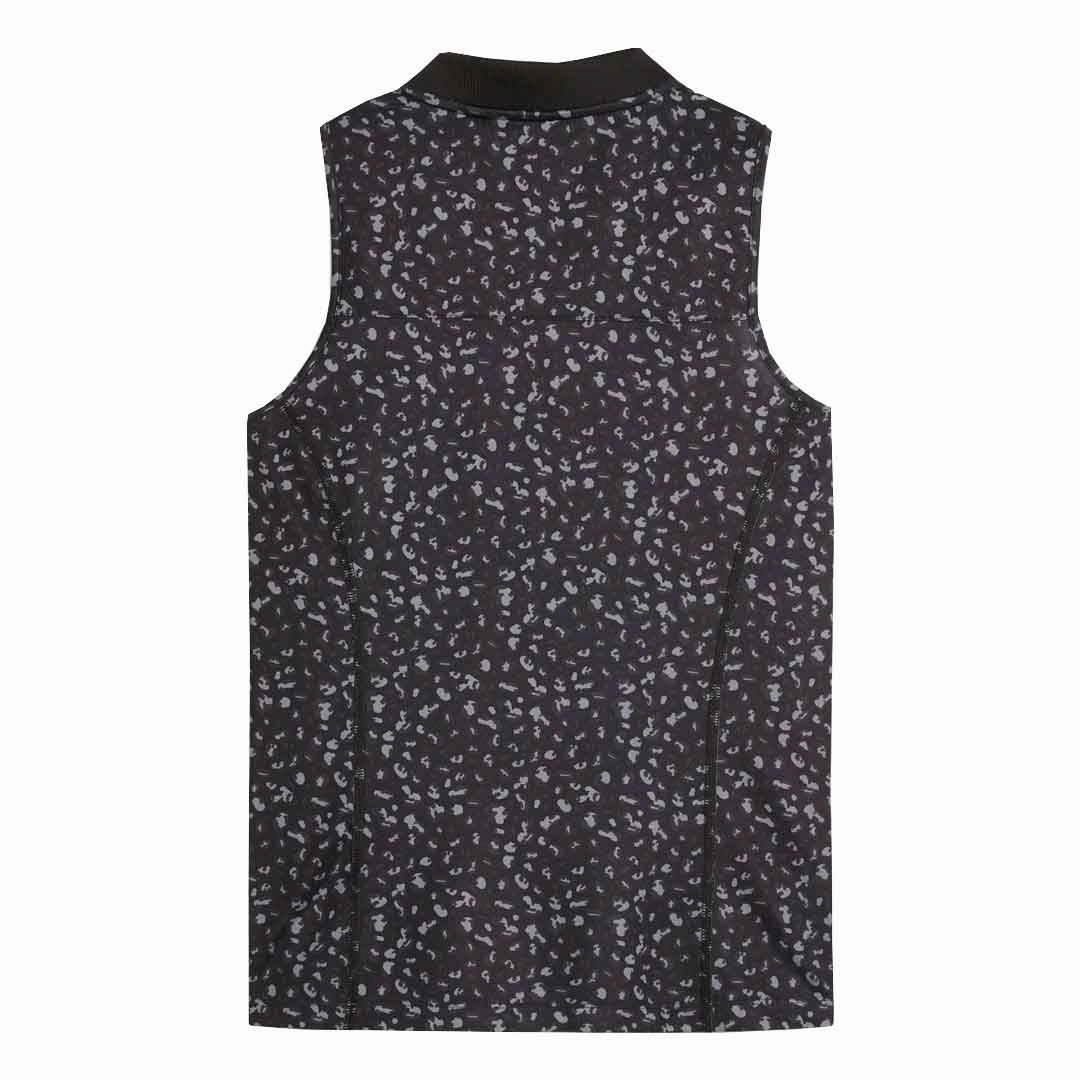 Abrasion Defensive Layer Puma - Women's Leopard Pique Range Sleeveless Golf Polo (623921 01)