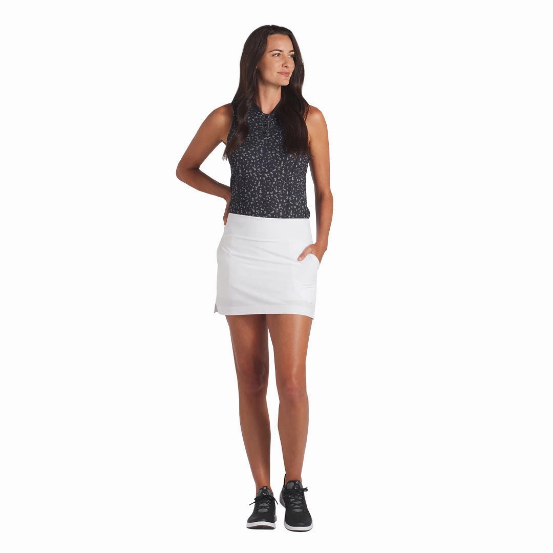Puma - Women's Leopard Pique Range Sleeveless Golf Polo (623921 01) Thermal Insulation Layer Chic Design