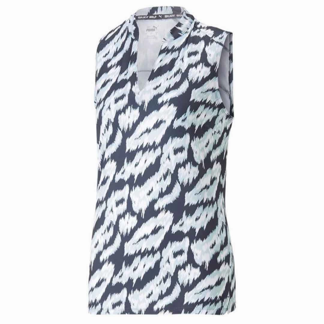 Puma - Women's MATTR Animal Sleeveless Polo (538999 02) Free Motion