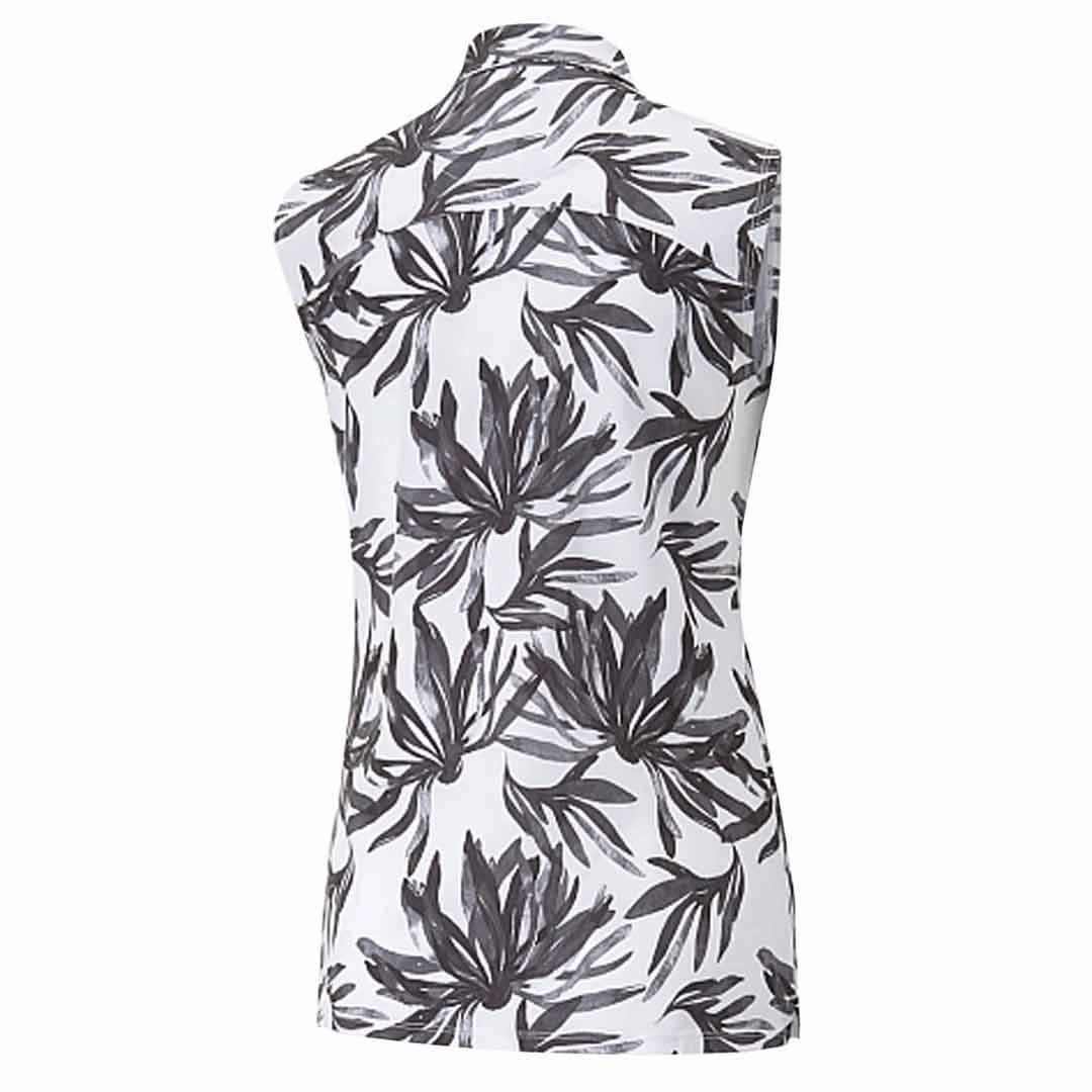 Puma - Women's MATTR Palm Sleeveless Polo (537500 01) Zip Up Dynamic Fit Engineering