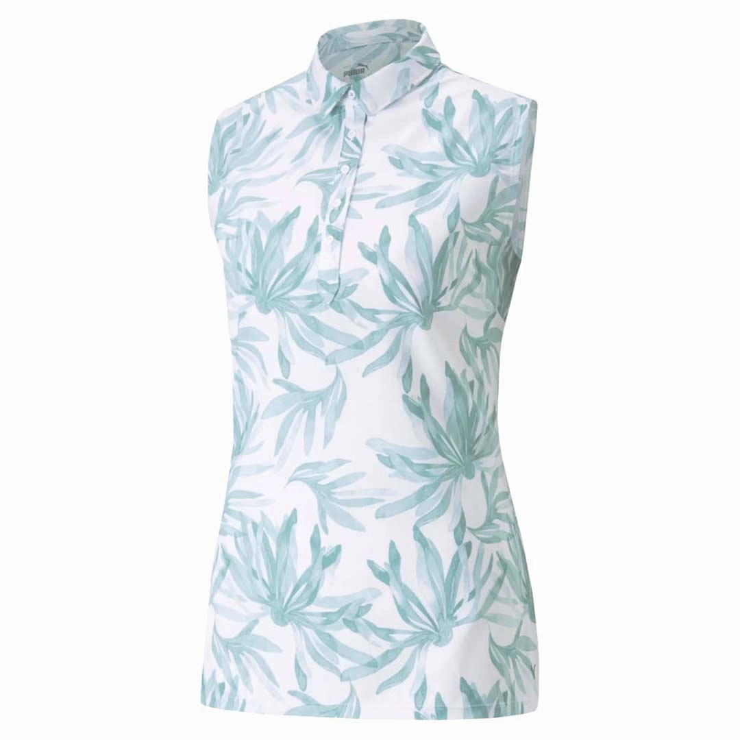 Simple Aesthetic Active Stretch Puma - Women's MATTR Palm Sleeveless Polo (537500 03)