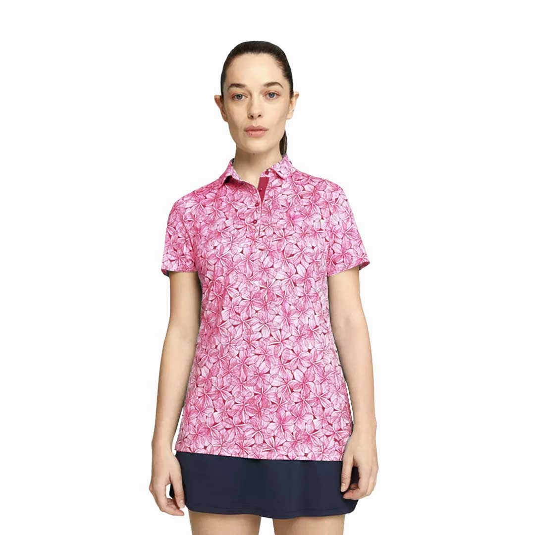 Puma - Women's MATTR Plumeria Short Sleeve Polo (621637 03) Breathable Gear