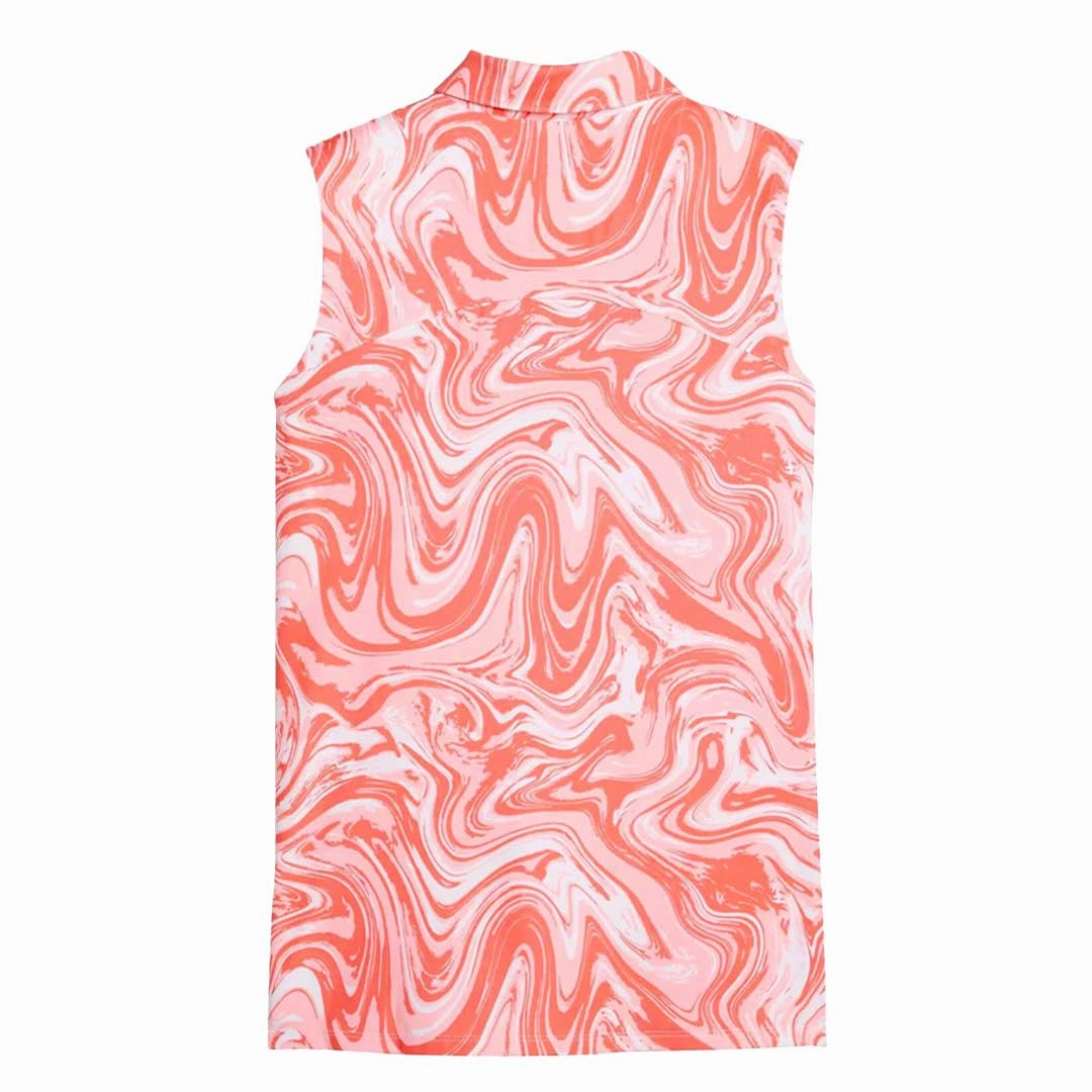 Puma - Women's MATTR Sandstone Sleeveless Golf Polo (621634 02) Lightweight Gear Body Fit