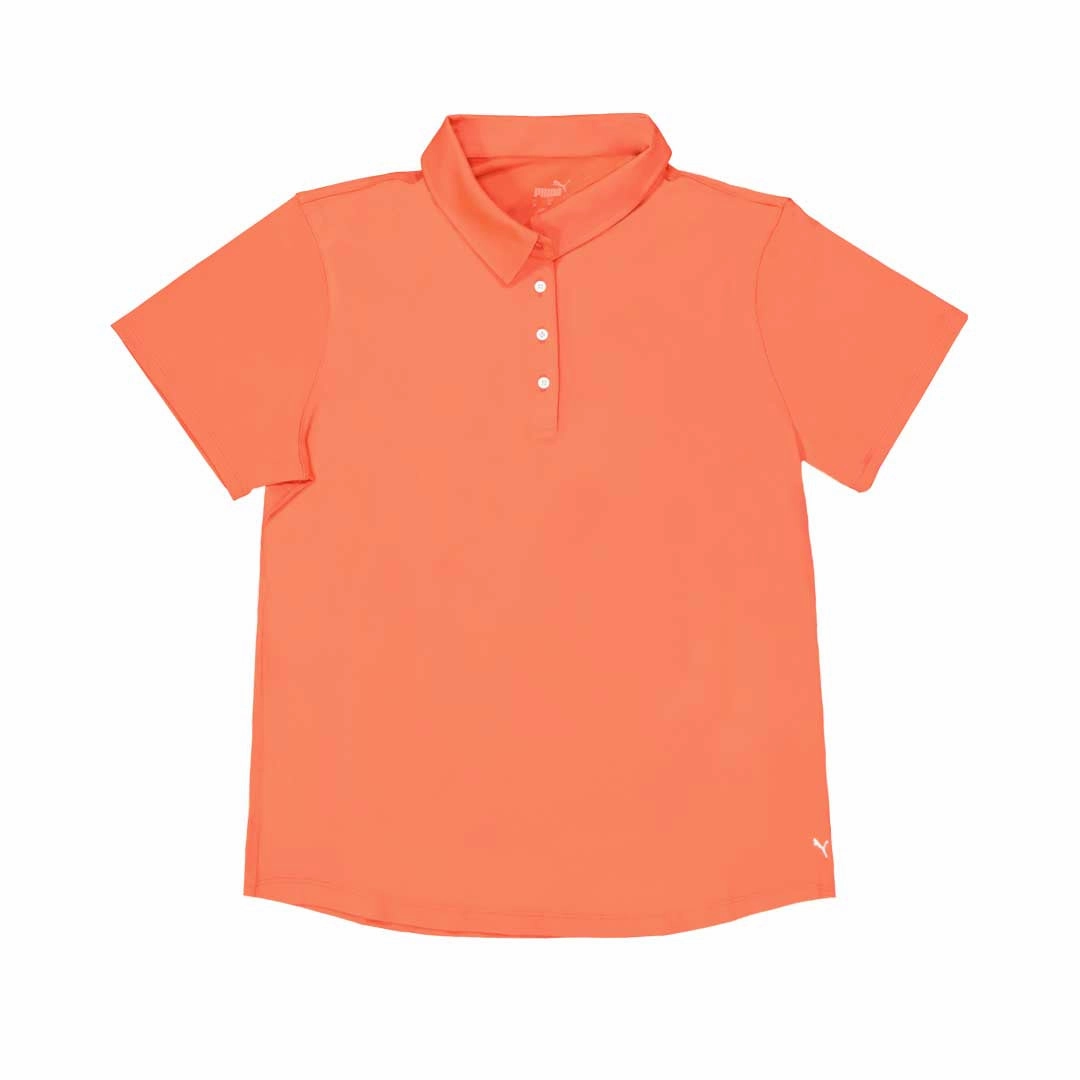 Puma - Women's MATTR Solid Short Sleeve Golf Polo (625889 04) Moisture Control Lining