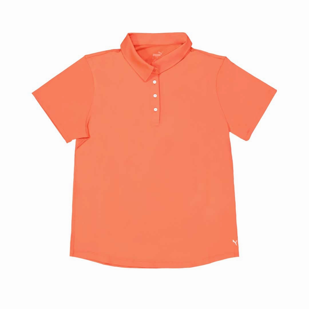 Puma - Women's MATTR Solid Short Sleeve Golf Polo (625889 04) Casual Fit Multi Panel Construction