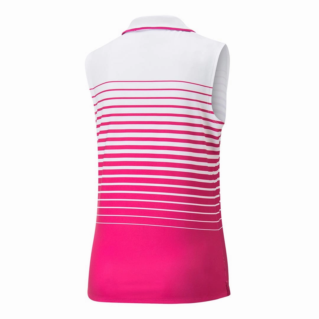 Air Circulation Puma - Women's MATTR Stripe Sleeveless Golf Polo (537496 12)