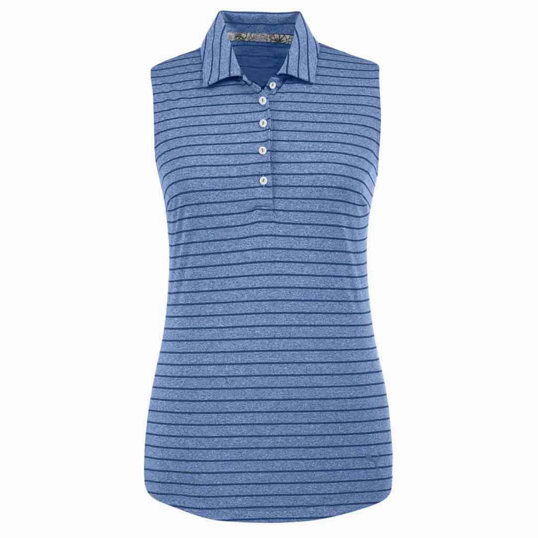 Puma - Women's Rotation Stripe Sleeveless Polo (597222 04) Cross Fiber Engineering Perfect Motion
