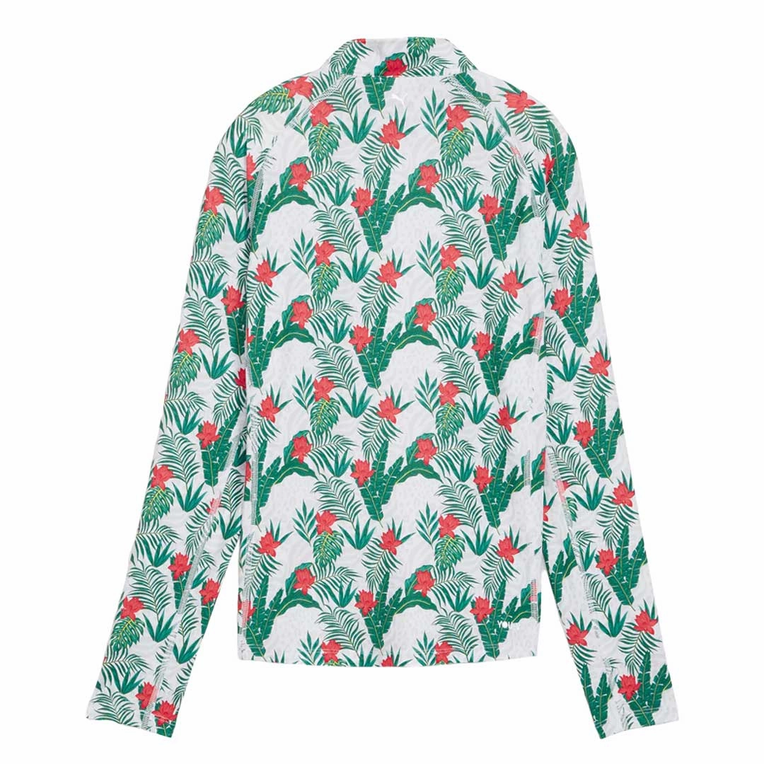 Puma - Women's You-V Tropic Golf Quarter Zip Sweater (623933 01) Seamless Wear