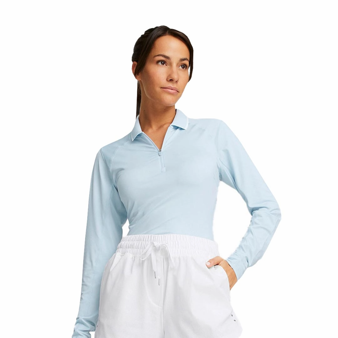 Micro Perforated Ventilation Street Motion Puma - Women's YouV Long Sleeve Polo (537499 03)