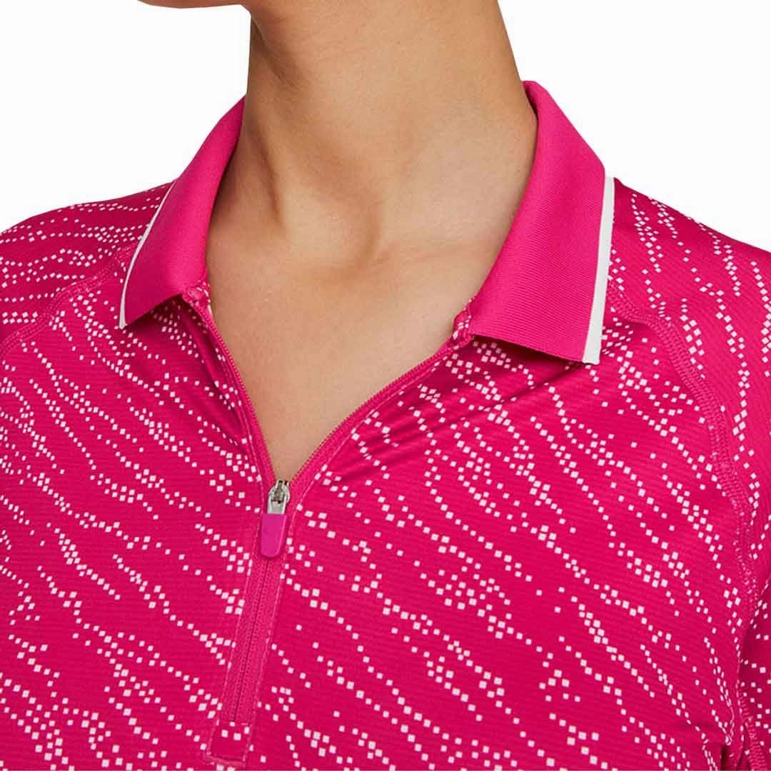 Puma - Women's YouV Whitewater Long Sleeve Polo (539036 02) Hydrophobic Edge Taping